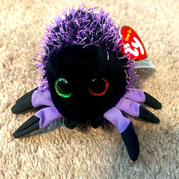 Ty Teeny Webster Spider Mini Beanie Boos 2018 Halloween - Picture 1 of 3